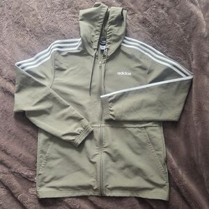 Adidas Olive Hooded Track Jacket